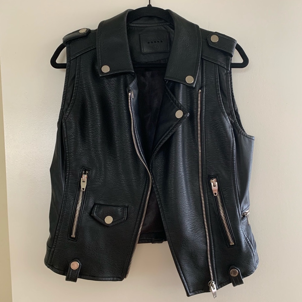 Blank NYC vegan leather vest